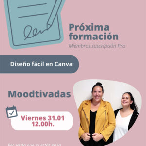 Formación Moodtivadas - Diseño fácil en Canva